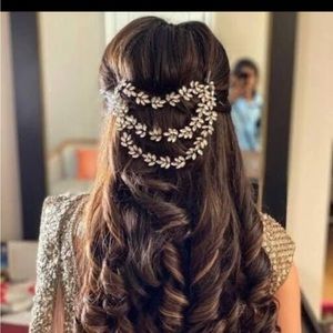 Bridal Hair Vine in Clear Stones